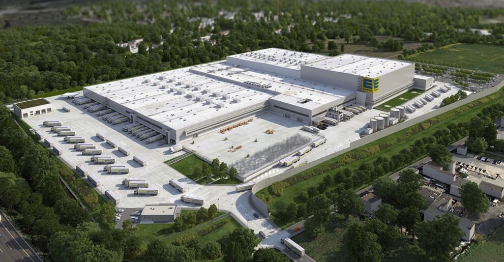 Edeka Zentrallager von oben