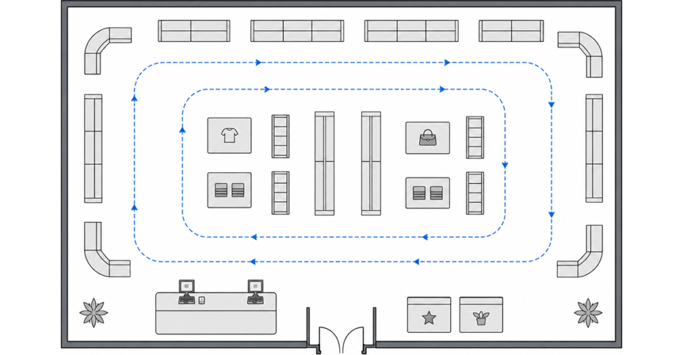 Loop / Race Track Store Layout