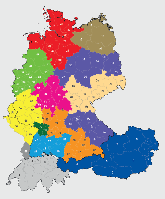 Vertriebsgebiete Ladenbau
